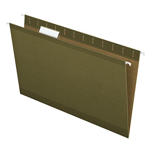 Product Cover Pendaflex Reinforced Hanging Folders, Legal Size, Standard Green, 1/5 Cut, 25/BX (4153 1/5)