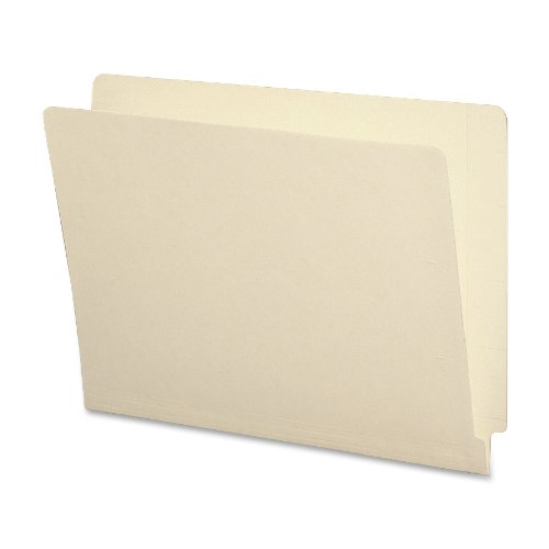 Product Cover Smead End Tab File Folder, Shelf-Master Reinforced Straight-Cut Tab, Letter Size, Manila, 100 per Box (24110)