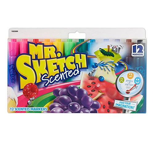 Product Cover Mr. Sketch Scented Markers, Chisel Tip, Assorted Colors, 12 Pack