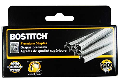 Product Cover Bostitch B8 PowerCrown 0.25 Inch Staples, Pack of 5,000 Staples (STCRP21151/4)