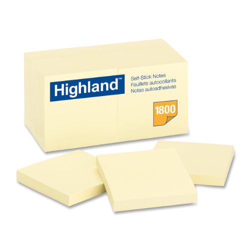 Product Cover Highland Notes, 3 x 3-Inches, Yellow, 18-Pads/Pack