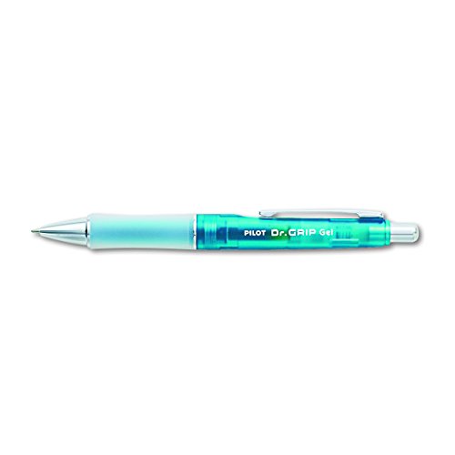 Product Cover PILOT Dr. Grip Refillable & Retractable Gel Ink Rolling Ball Pen, Fine Point, Blue Barrel, Black Ink, Single Pen (36260)