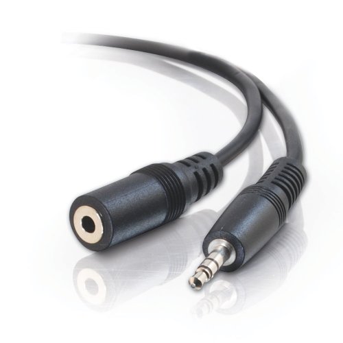 Product Cover C2G 13787 3.5mm M/F Shielded Stereo Audio Extension Cable, Black (6 Feet, 1.82 Meters)