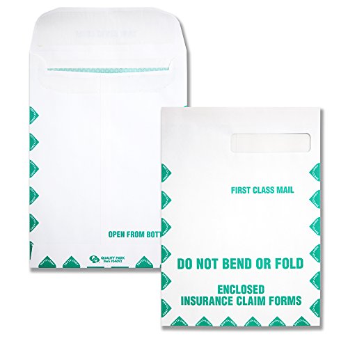 Product Cover Quality Park, HCFS-1508 Window Envelopes, Redi-Seal, First Class, White, 100 per Box,(54692)