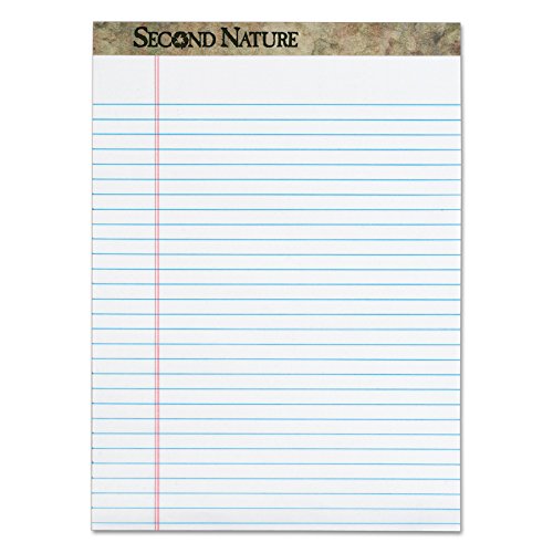 Product Cover TOPS 74880 Second Nature Recycled Pads, 8 1/2 x 11 3/4, White, 50 Sheets (Pack of 12)