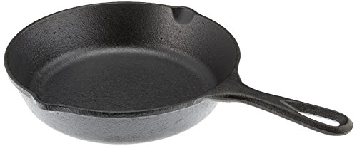 Product Cover Lodge 8 Inch Cast Iron Skillet. Small Pre-Seasoned Skillet for Stovetop, Oven, or Camp Cooking