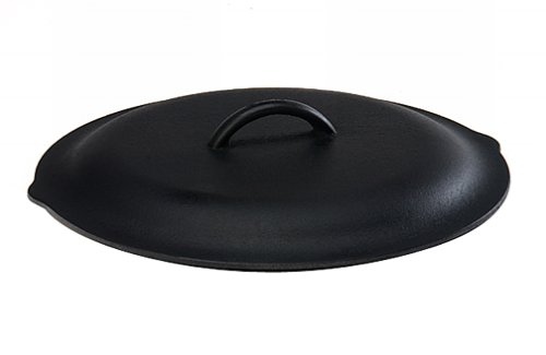 Product Cover Lodge 12 Inch Cast Iron Lid. Classic 12-Inch Cast Iron Cover Lid with Handle and Interior Basting Tips.