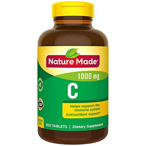 Product Cover Nature Made Vitamin C 1000 mg, 300 Tablets, Helps Support the Immune System† (Packaging May Vary)
