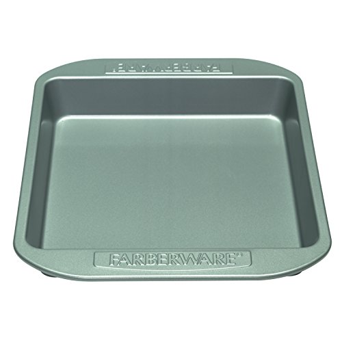 Product Cover Farberware 52104 Nonstick Bakeware Nonstick Baking Pan / Nonstick Cake Pan, Square - 9 Inch, Gray