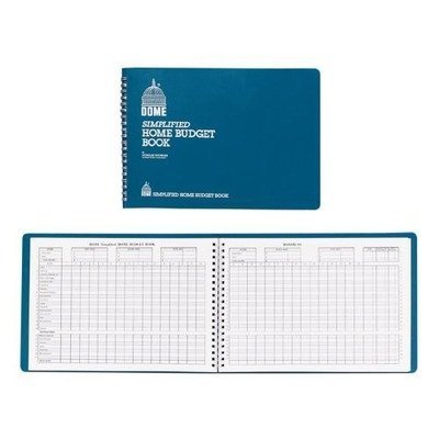 Product Cover Dome(R) Simplified Home Budget Book, 7 1/2in. x 10 1/2in., Teal