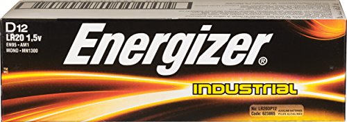 Product Cover Energizer D Alkaline Industrial Batteries1.5v, Box of 12