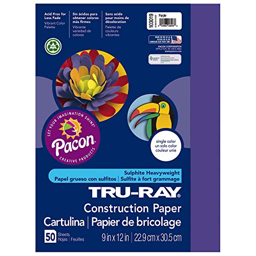 Product Cover Tru-Ray Heavyweight Construction Paper, Purple, 9