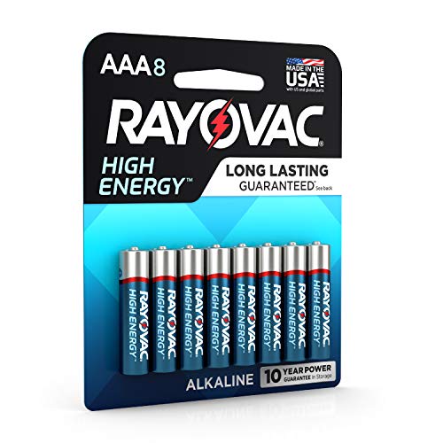 Product Cover Rayovac AAA Batteries, Alkaline Triple A Batteries (8 Battery Count)