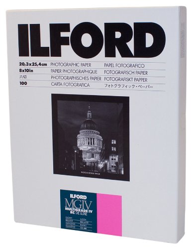Product Cover Ilford Multigrade IV RC Deluxe Resin Coated VC Paper, 8x10, 100 Pack (Glossy)