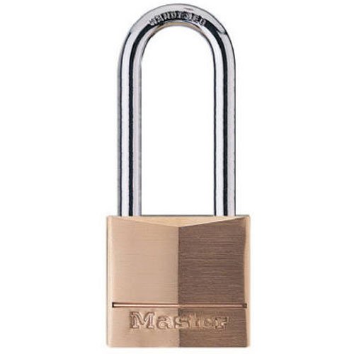 Product Cover Master Lock Padlock, Solid Brass Lock, 1-9/16 in. Wide, 140DLH