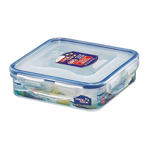 Product Cover LOCK & LOCK 20-Fluid Ounce Square Food Container, Short, 2-1/2-Cup