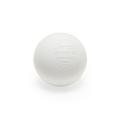 Product Cover Champion Sports LBWNOCSAE Colored Lacrosse Balls: White Official Size Sporting Goods Equipment, 12 Pack