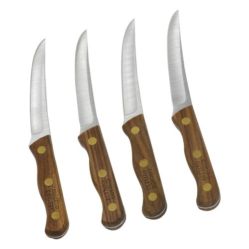 Product Cover Chicago Cutlery #B144/1104670 4-Piece Walnut Tradition Steak Knife Set
