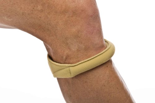 Product Cover Cho-Pat Original Knee Strap - Recommended by Doctors to Reduce Knee Pain - Tan (X-Small, Less than 10