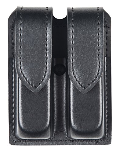 Product Cover Safariland Duty Gear Glock 17 Hidden Snap Double Handgun Magazine Pouch (Plain Black)