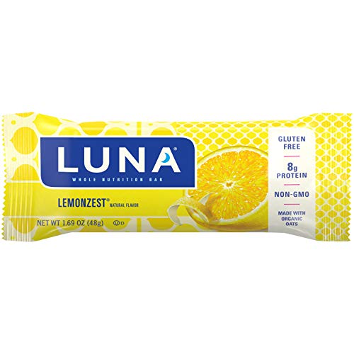 Product Cover LUNA BAR - Gluten Free Bars - Lemon Zest Flavor - (1.69 Ounce Snack Bars, 15 Count)(Packaging May Vary)