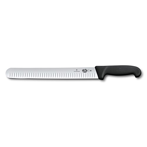 Product Cover Victorinox Swiss Army Cutlery Fibrox Pro Slicing Knife, Granton Blade, 12-Inch