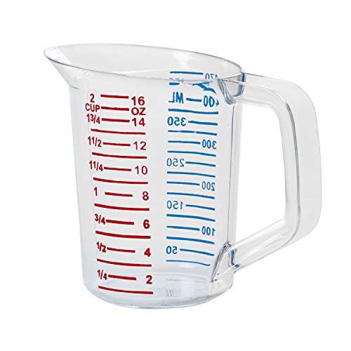 Product Cover Rubbermaid Commercial Bouncer Measuring Cup, 1 Pint, Clear, FG321500CLR
