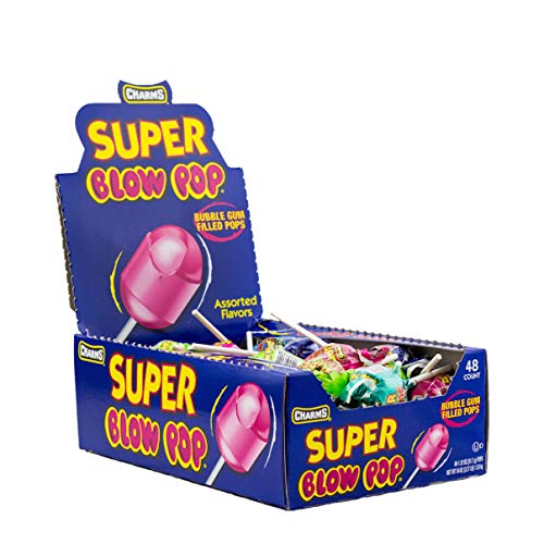Product Cover Charms Super Blow Pops 48 Lollipops/Box,Assorted Flavors