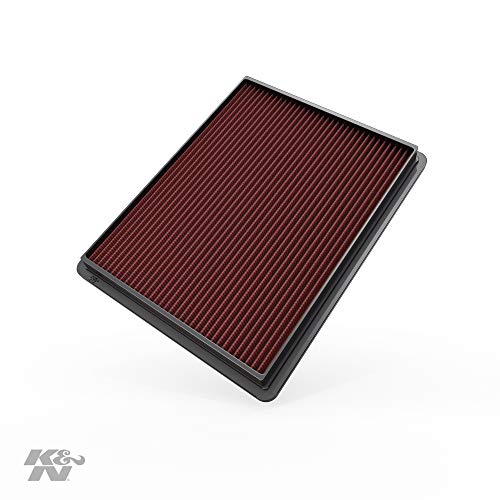 Product Cover K&N Engine Air Filter: High Performance, Premium, Washable, Replacement Filter: 1999-2019 Chevy/GMC Truck and SUV V6/V8 (Silverado, Suburban, Tahoe, Sierra, Yukon, Avalanche), 33-2129