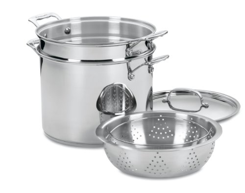 Product Cover Cuisinart 77-412 Chef's Classic Stainless 4-Piece 12-Quart Pasta/Steamer Set
