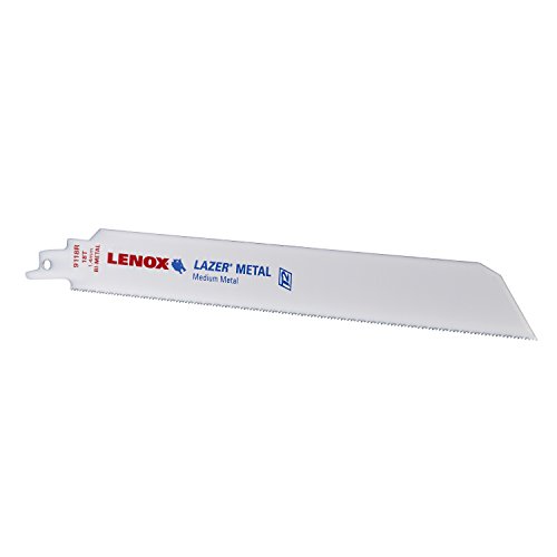 Product Cover LENOX Tools LAZER Metal Cutting Reciprocating Saw Blade, Bi-Metal, 9-inch, 18 TPI, 5/PK