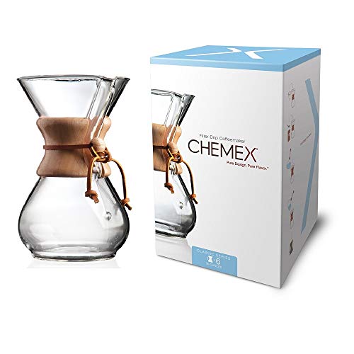 Product Cover Chemex Classic Series, Pour-over Glass Coffeemaker, 6-Cup - Exclusive Packaging