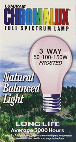 Product Cover Chromalux Lumiram Full Spectrum 3 Way 50/100/150 Watts Frosted Light Bulb