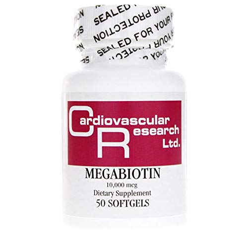 Product Cover Cardiovascular Research Megabiotin 10,000, 50 softgels