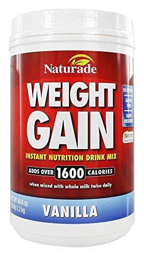 Product Cover Weight Gain Powder, Vanilla - 40.6 oz (2.9 lb / 1.2 kg) by Naturade