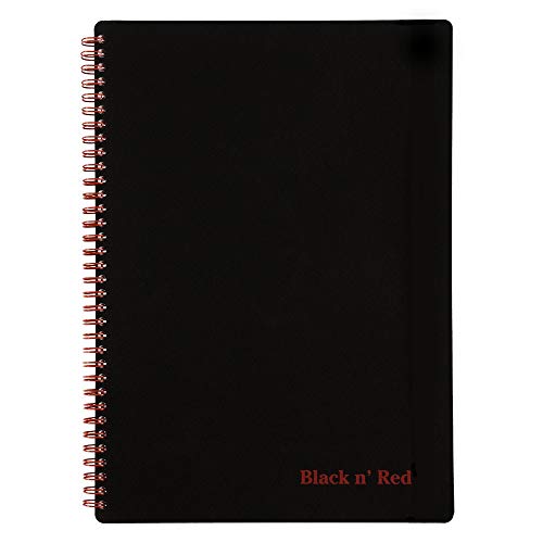 Product Cover Black n' Red Twin Wire Poly Cover Notebook, 11-3/4