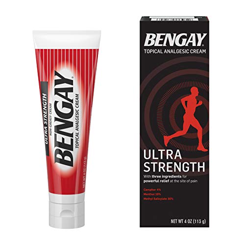 Product Cover Ultra Strength Bengay Pain Relief Cream, Topical Analgesic for Arthritis, Muscle, Joint & Back, 4 oz