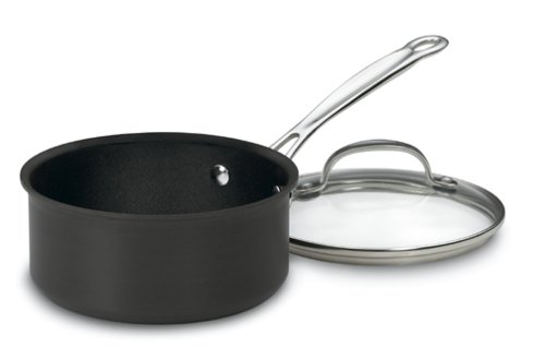 Product Cover Cuisinart 619-18 Chef's Classic Nonstick Hard-Anodized 2-Quart Saucepan with Lid