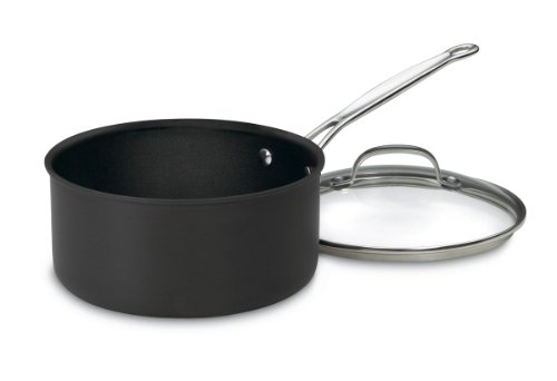Product Cover Cuisinart 6193-20 Chef's Classic Nonstick Hard-Anodized 3-Quart Saucepan with Lid