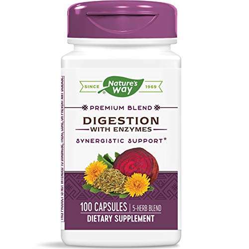 Product Cover Nature's Way Digestion with Enzymes, Digestion Aid Supplement, 100 Capsules