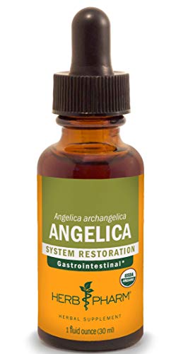 Product Cover Herb Pharm Certified Organic Angelica Root Liquid Extract for Digestive Support - 1 Ounce