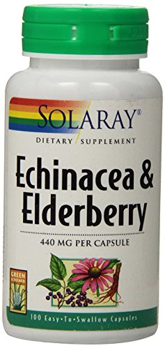 Product Cover Solaray Echinacea and Elderberry Capsules, 440 mg, 100 Count