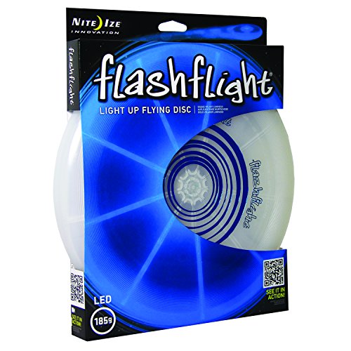 Product Cover Nite Ize Flashflight LED Flying Disc, Light up the Dark for Night Games, 185g, Blue