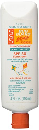 Product Cover Avon SKIN-SO-SOFT Bug Guard PLUS IR3535® Insect Repellent Moisturizing Lotion - SPF 30 Gentle Breeze, 4 oz
