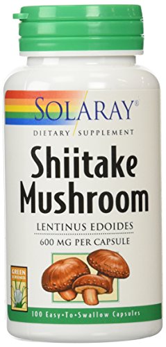 Product Cover Solaray Shiitake Mushroom Capsules, 600 mg, 100 Count