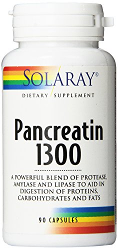 Product Cover Solaray Pancreatin Supplement, 1300 mg, 90 Count