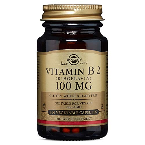 Product Cover Solgar - Vitamin B2 (Riboflavin) 100 mg, 100 Vegetable Capsules