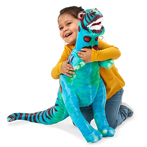 Product Cover Melissa & Doug T-Rex Giant Stuffed Animal (Wildlife, Bold Colors, Soft Polyester Fabric, Stands on Two Feet, 26