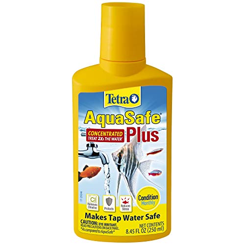 Product Cover Tetra AquaSafe Plus, 8.45 Ounces, aquarium Water Conditioner And Dechlorinator