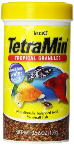 Product Cover Tetra TetraMin Tropical Granules 3.52 Ounces, Nutritionally Balanced Fish Food